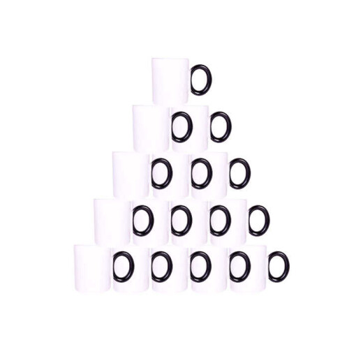 Süblimasyon Siyah Yuvarlak Saplı Kupa UC Kutusuz - (1)