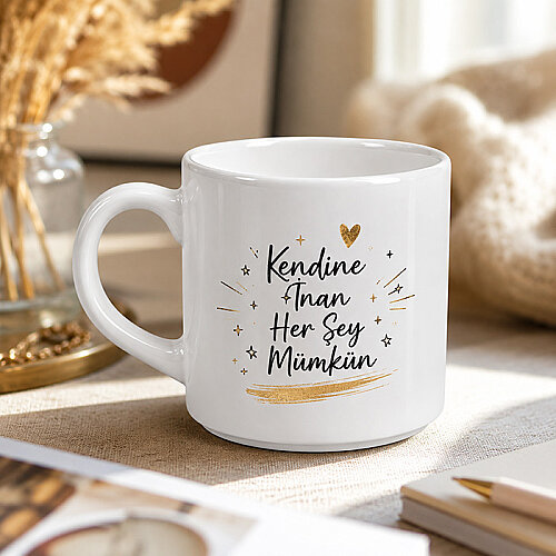 Sublimasyon Standlı Nescafe Fincan Seti - 4lü - 3
