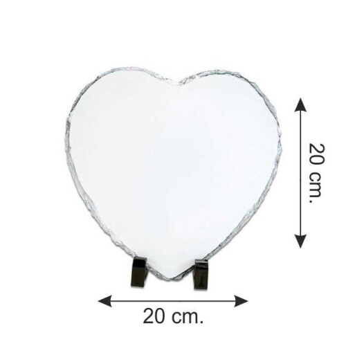 Sublimasyon Taş Kalp SH60 20x20 - (1)