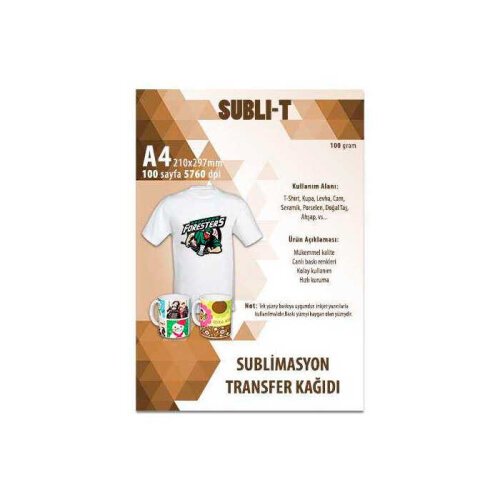 Süblimasyon Tekstil Transfer Kağıtları - Subli T (1)
