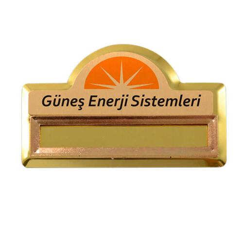 Sublimasyon Yaka İsimliği KC3001 Altın Kubbe Geçme - 