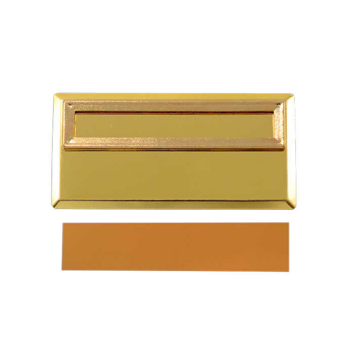 Sublimasyon Yaka İsimliği Metal KC3002 Altın Dikd. - 2