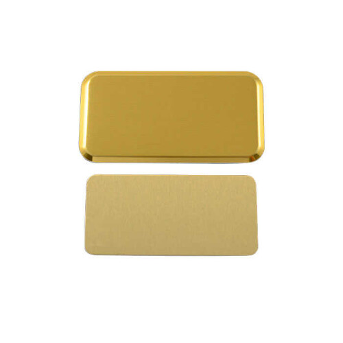 Sublimasyon Yaka İsimliği Metal KC3014 Altın Dikdö - (1)