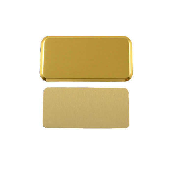 Sublimasyon Yaka İsimliği Metal KC3014 Altın Dikdö - 2