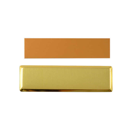 Sublimasyon Yaka İsimlik Kart KC3015 Altın Dikdör - (1)