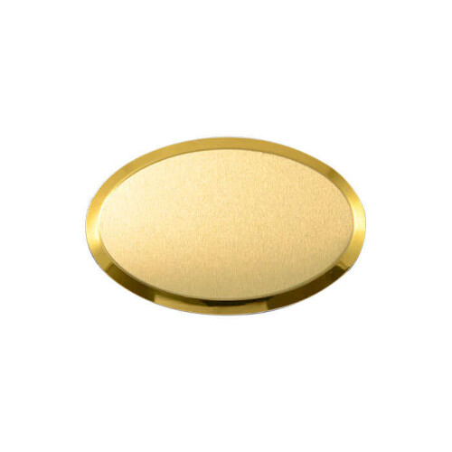 Sublimasyon Yaka İsimlik Metal KC3008 Altın Oval - 3