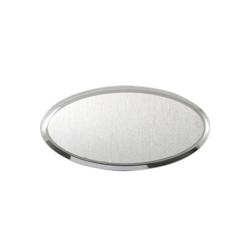Sublimasyon Yaka İsimlik Metal KC3011 Gümüş Oval - (1)