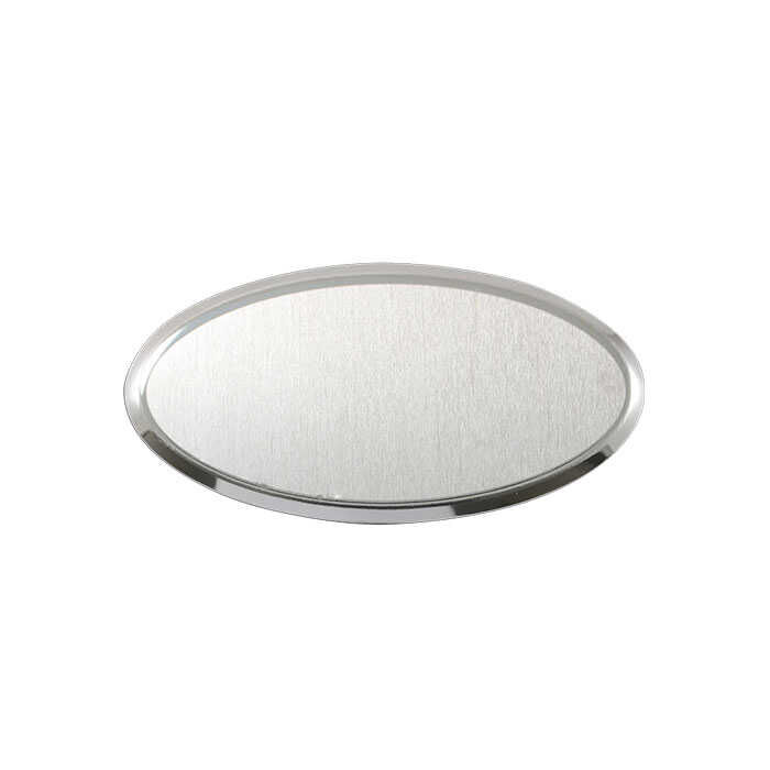 Sublimasyon Yaka İsimlik Metal KC3011 Gümüş Oval - 2
