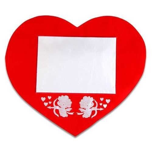 Sublimasyon Yatay 2 li Melek Kalp Kılıf - 1