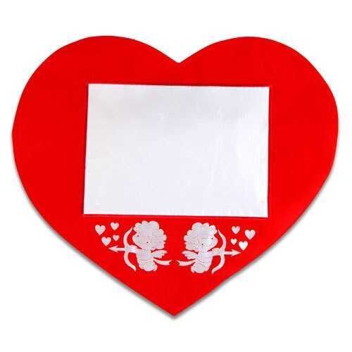 Sublimasyon Yatay 2 li Melek Kalp Kılıf - 1