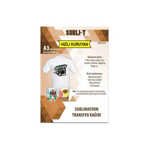 Süblimasyon Yüksek Kaliteli Transfer Kağıtları - 2