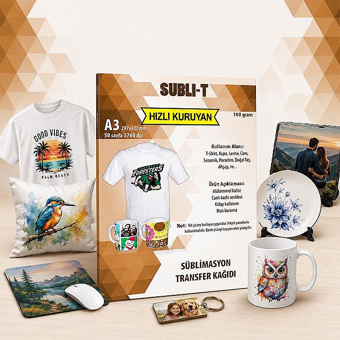 Süblimasyon Yüksek Kaliteli Transfer Kağıtları - 1
