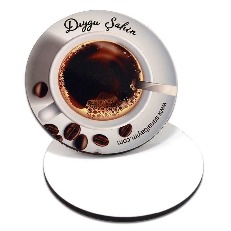 Sublimasyon Yuvarlak Bardak Altlığı HDF - 2