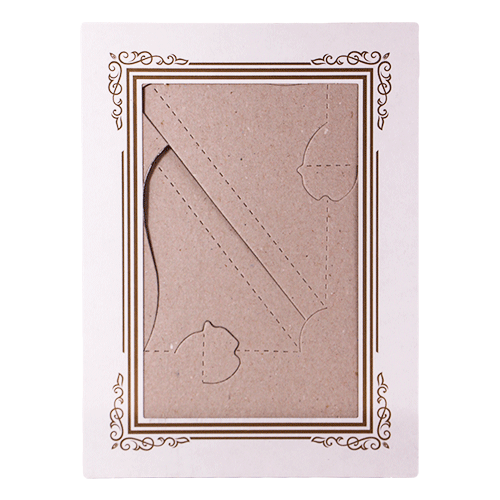 Tekli Paspartu Karton 10x15 100lü Paket Beyaz - 1