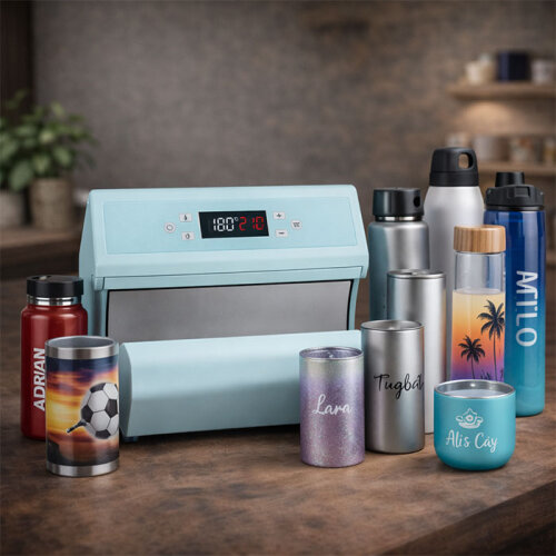 Termos ve Matara Baskı Makinası F300S 20oz - (1)