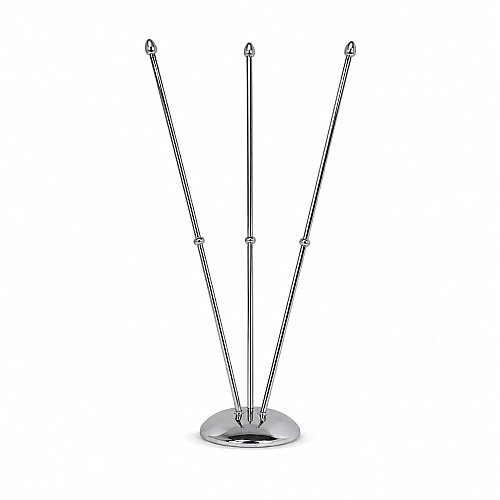 Üçlü Metal Masa Bayrağı Direği - 