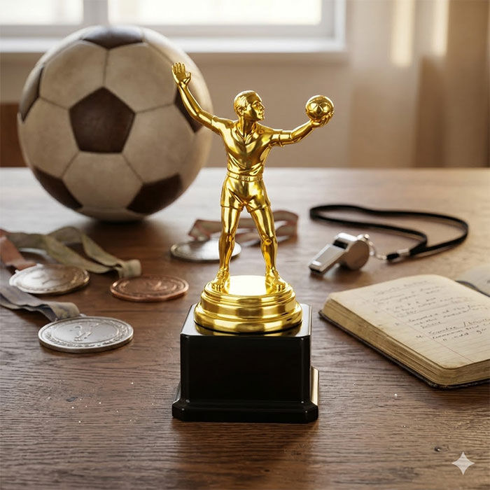 Voleybolcu Ödül Kupası Altın - 140mm - 2