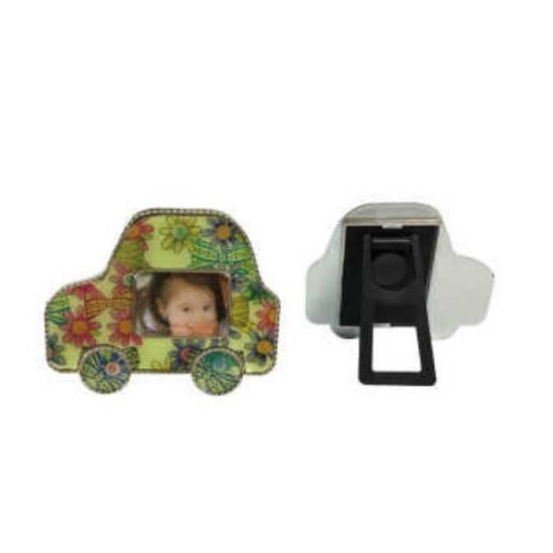 Yeşil Arabalı Bebek Magnet Çerçevesi - 