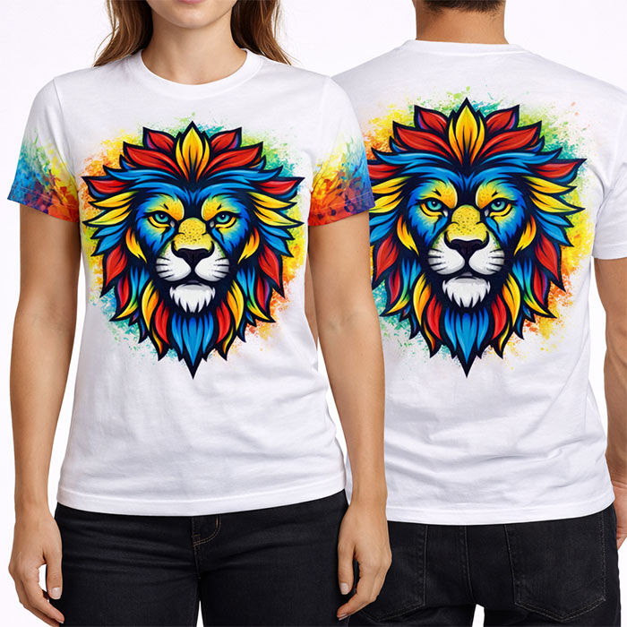 Yetişkin İçin Süblimasyon Pamuk Polyester Tişört - 7