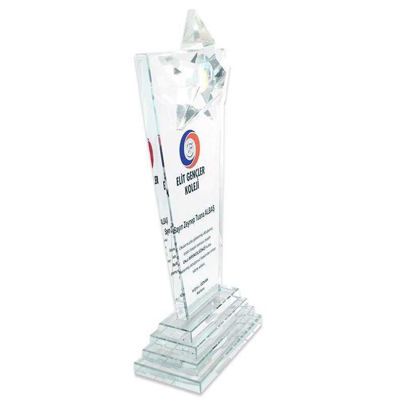 Kristal Plaket KC-1022 Kristal Yıldızlı - 2