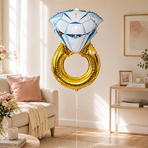 Yüzük Şeklinde Folyo Balon - 50x70cm - 