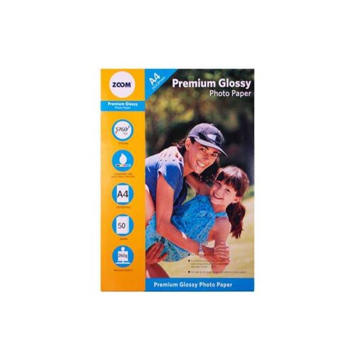 ZOOM A4 Parlak Fotoğraf Kağıdı 260gr 50li - 
