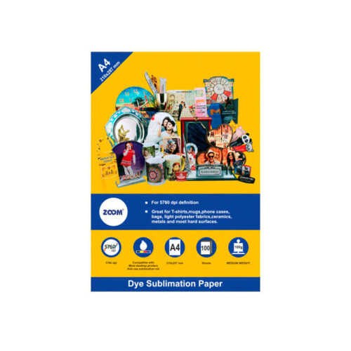ZOOM A4 Süblimasyon Transfer Baskı Kağıdı 100gr - sanalbayim (1)